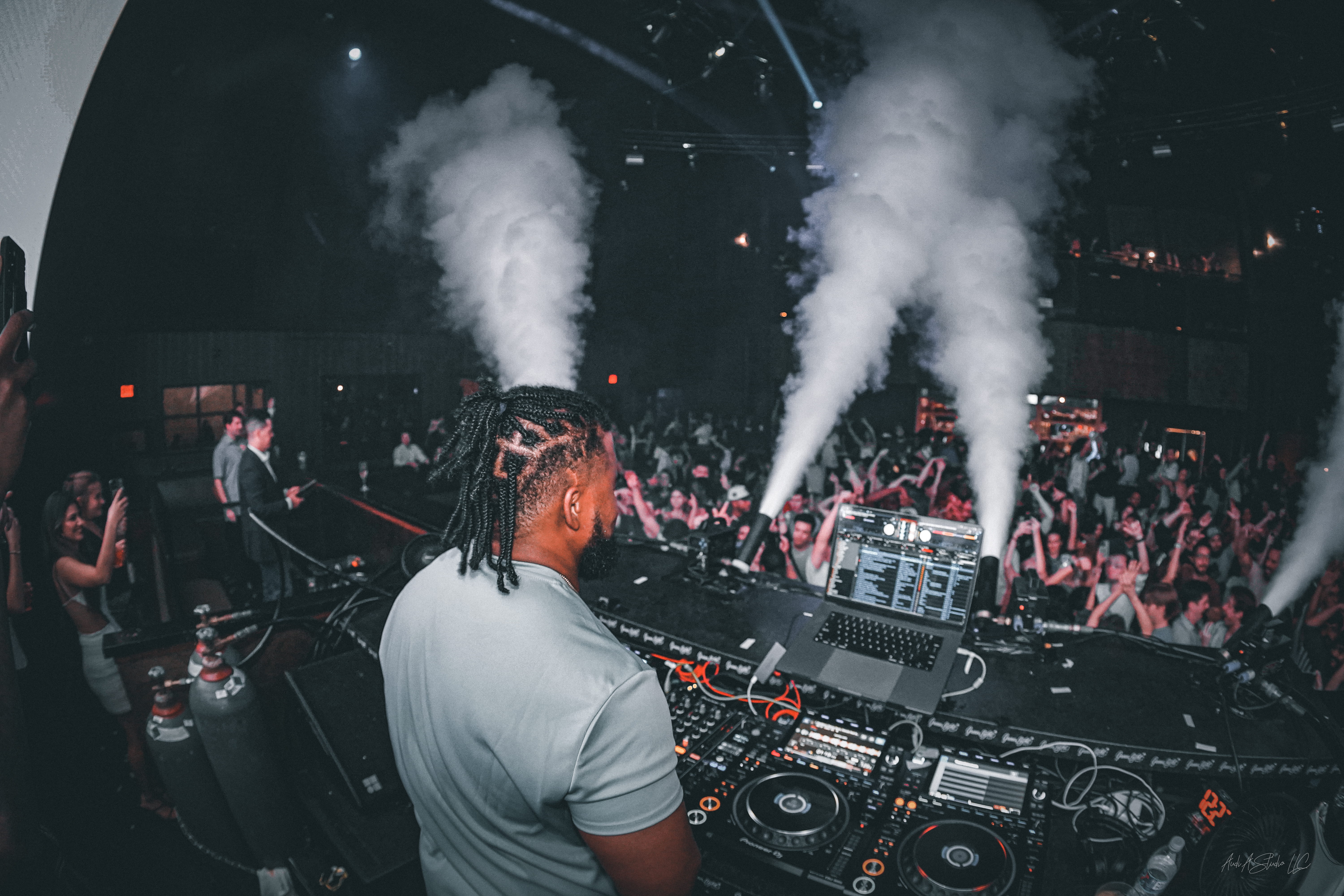 DJ Ekow performing live